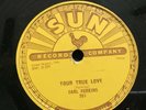 78 RPM Carl Perkins SUN 261 Matchbox / Your True Love E