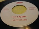 R&B 45...THE FIVE SPARKS...LITTLE BO PEEP / A MILLION TEARS...JIMBO...NEAR MINT