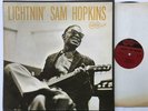 LIGHTNIN' SAM HOPKINS Rare Original Arhoolie LP Mono Blues Vinyl with Inserts