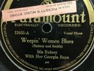 Ma Rainey With Her Georgia Boys Weeping Woman Blues Paramount 12455 78 RPM