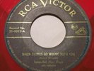 Tampa Red RARE BLUES 45 1950s RED/ORANGE WAX WHEN THINGS GO WRONG Original