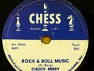 CHUCK BERRY 78 ROCK & ROLL MUSIC is VG++ b/w BLUE FEELING is VG+ on Chess RJ 256