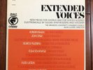 Extended Voices Lp Electronic John Cage / Alvin Lucier / Morton Feldman NM/NM