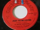 CHICAGO NORTHERN SOUL 45 LA MONT ANTHONY CHECK-MATE  DJ 1001 JUST TO BE LOVED