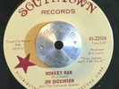 R&B ROCKER BLUES 45 - JIM DICKINSON - MONKEY MAN /SHAKE EM DOWN Promo M- HEAR