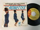 The Ronettes 45 + Picture Sleeve Walking In The Rain