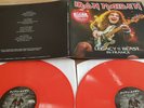 IRON MAIDEN - LEGACY OF THE BEAST IN FRANCE - LIVE JULY 2018 PARIS RED VINYL NEW