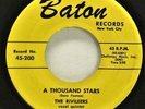 RIVILEERS - A THOUSAND STARS - ORIGINAL BATON DOO WOP 45 RPM