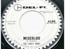THE LIVELY ONES Miserlou / Livin’ DEL-FI rare white label SURF instro HEAR  45