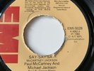 Paul mcCartney & Michael Jackson -  Say say say EMI KENYA kenyan africa press 45
