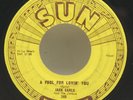 Jack Earls Sun 240 Rockabilly 45 RPM Slow Down / A Fool For Loving You