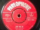 THE BEATLES LOVE ME DO 45 1ST PRESSING RED LABEL MATRIX 7XCE17144-1N/177145-1N