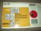 CZIFFRA Liszt Piano concerto ASD 629 Red semi stereo ED1  HMV