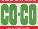 THE SWEET CO-CO / DONE ME WRONG ALL RIGHT 1971 RECORD YUGOSLAV 7