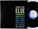 Cannonball Adderley - Somethin' Else LP - Blue Note Mono DG RVG Ear W 63rd VG++