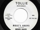 Mod Soul Jazz 45 MOSES DAVIS Mose's Grove/For Dancers Only Tollie Promo HEAR