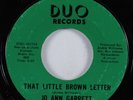 Crossover Soul Funk 45 JO ANN GARRETT That Little Brown Letter DUO HEAR