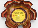 Rolling Stones Record Bowl Emotional Rescue LP Decorated Painted Vinyl Signed