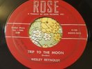 Rare Orig '57 Rockabilly Stomper 45 Wesley Reynolds Trip to the Moon ROSE HEAR