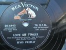 Elvis Presley 78rpm single 10-inch RCA Victor Records #20-6643 Love Me Tender