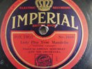 78 rpm ADRIAN SCHUBERT ORCH lady play your mandolin / SAM LANIN maybe it`s love