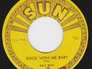 SUN 245 orig Rockabilly 45- BILLY RILEY - Rock With Me Baby / Trouble Bound