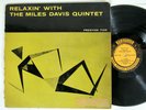 THE MILES DAVIS QUINTET Relaxin' With LP Mono 1st RVG 1958 Prestige PRLP 7129
