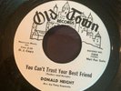 Donald Height promo 45 Rare northern soul old town. MINT unplayed