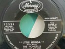 Hondells  LITTLE HONDA / HOT ROD HIGH (ROCK N ROLL 45)  PLAYS VG++ NO NOISE