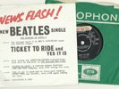 The Beatles Ticket to Ride 1965 Sample + Promo Sales Insert