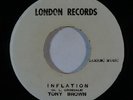 Reggae 45 TONY BROWN Inflation on London VG++