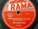 HARPTONES doo-wop 78 THE MASQUERADE IS OVER   ON SUNDAY AFTERNOON on RAMA RJ 393