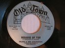 Erlene & Her Girlfriends - Because Of You / Casanova - 45 Old Town Doo Wop 1963
