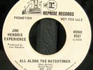 JIMI HENDRIX EXPERIENCE ALL ALONG THE WATCHTOWER PSYCH ROCK PROMO 45 HEAR BOTH