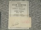 Stan Kenton Autograph Signed Flyer St. Louis Jazz big band Dizzy Basie Parker