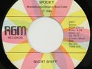 NIGHT SHIFT (Radio) Spooky RGM 45 disco boogie synth funk 1977 7” HEAR