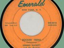 DENNIS PUCKETT & ROCKETS Rockin' Teens / By By Blues 45rpm Emerald 1958 rocker