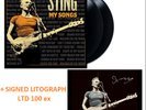 STING MY SONGS LP Vinyl + SIGNED LITOGRAPH Limited Ed. 100 ex autographed LTD