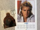 1985 David Cassidy Shaped Picture Disc Record The Last Kiss 45 RPM + Calendar