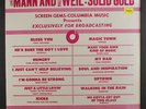 VARIOUS: Mann And Weil: Solid Gold LP Sealed (corner bumps) Rock & Pop
