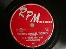 50'S BLUES BB KING Troubles, Troubles, Troubles RPM 492 EE+ Unplayed old stock