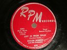 50'S BLUES ROSCOE GORDON Just In From Texas RPM 379   MEMPHIS SUN