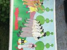Devo New Traditionalists  poster was folded and hung with thumbtacks at one time