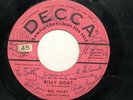 Rare Bill Haley And His Comets Autographed Signed 45 RPM Promo Decca Record