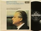 SXL 6396 WB Beethoven Symphonies #5 & #8 Schmidt-Isserstedt, Vienna Philharmonic