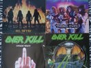 4 Overkill LPs Feel the fire + Taking over + Fuck you + Under the influence