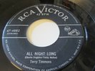 TERRY TIMMONS RARE R&B POPCORN BLUES 45 ON RCA VICTOR LABEL  ALL NIGHT LONG