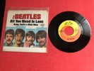 The Beatles 45 RPM Record All You Need Is Love  Capitol 1967 + Picture Sleeve EX