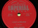 RICKY NELSON (I Got A Feeling / Lonesome Town) ROCK  78 RPM  RECORD