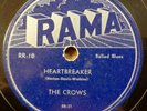 THE CROWS doo-wop 78 HEARTBREAKER b/w CALL A DOCTOR on RAMA in VG++ cond. RJ 518